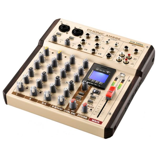 Mixer Analog Phonic AM6GE pasiv / 20 Hz - 60 kHz / Gold photo 2