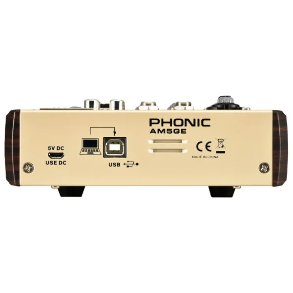 Миксер Aналоговый Phonic AM5GE пассивный / 20 Гц - 60 кГц / Золото photo 3