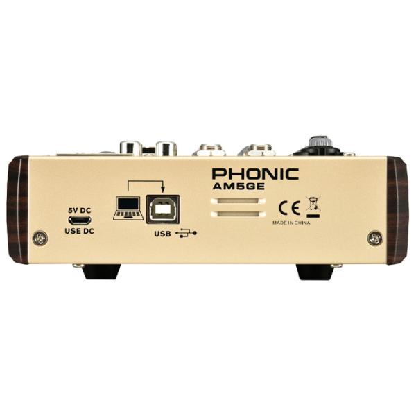 Миксер Aналоговый Phonic AM5GE пассивный / 20 Гц - 60 кГц / Золото photo 3