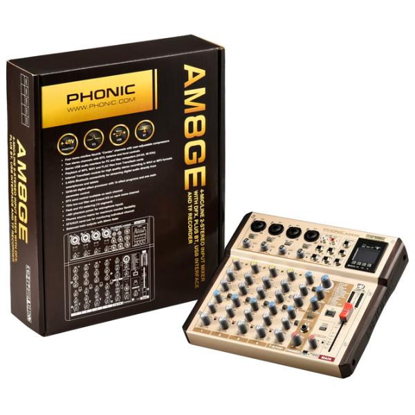 Mixer Analog Phonic AM8GE activ / 20 Hz - 60 kHz / Gold photo 4