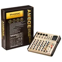 Миксер Aналоговый Phonic AM8GE активный / 20 Гц - 60 кГц / Золото photo 4