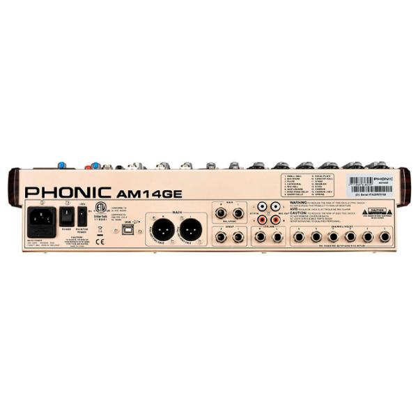 Mixer Analog Phonic AM14GE activ / 20 Hz - 60 kHz / Gold photo 3