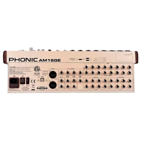 Mixer Analog Phonic AM16GE activ / 20 Hz - 60 kHz / Gold photo 3