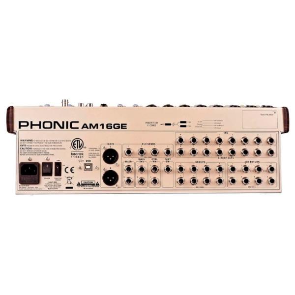Mixer Analog Phonic AM16GE activ / 20 Hz - 60 kHz / Gold photo 3