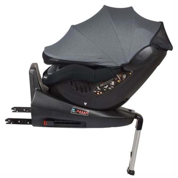 Scaun auto BabyGo ISO  0 luni - 4 ani / 18 kg / Gray photo 6