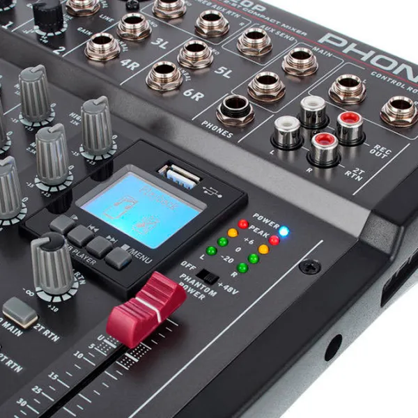 Mixer Analog Phonic AM 220P activ / 20 Hz - 20 kHz / Black photo 5 Mixer Analog Phonic AM 220P activ / 20 Hz - 20 kHz / Black photo 5