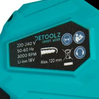 Fierăstrău cu lanț Detoolz DZ-SE147 Cu acumulator/ Blue photo 6