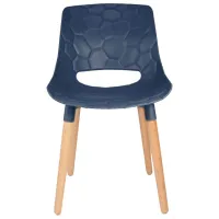 Scaun de bucătărie Jumi Davis Polipropilenă/ Blue Stejar sonoma photo 3