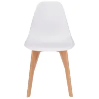 Scaun de bucătărie Jumi ADA Lemn/ White photo 2