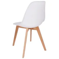 Scaun de bucătărie Jumi ADA Lemn/ White photo 3