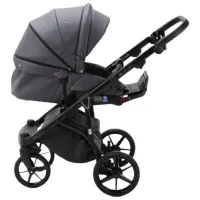 Cărucior pentru copil Adamex Bibione Delux SA-5/ Dark Gray photo 5