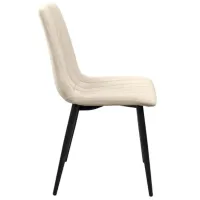 Scaun de bucătărie DecoPrim BGF166-2 Stofă/ Beige Black photo 3