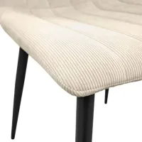 Scaun de bucătărie DecoPrim BGF166-2 Stofă/ Beige Black photo 5