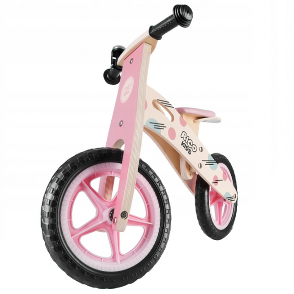 Bicicletă fără pedale Ricokids RC-611 12" Pink Wood photo 3 Bicicletă fără pedale Ricokids RC-611 12" Pink Wood photo 3