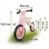 Беговел Ricokids RC-611 12" Розовый Wood photo 6