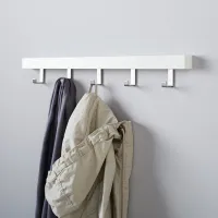 Cuier Ikea Tjusig 5311317 Metal, Lemn/ White photo 3
