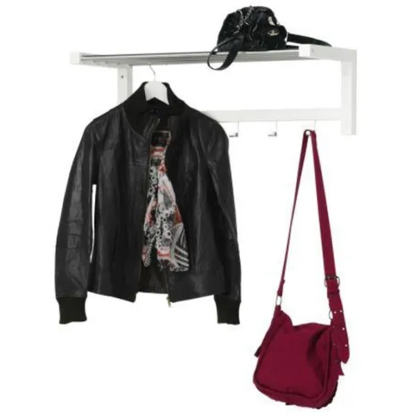 Cuier Ikea Tjusig 5311315 Oțel, Lemn/ White photo 2 Cuier Ikea Tjusig 5311315 Oțel, Lemn/ White photo 2