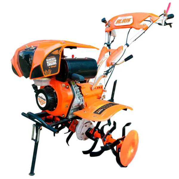 Motocultor Ruris 650KSD + roți 4.00*8 + freză + rariță 4 timpi/ Motorină photo 2