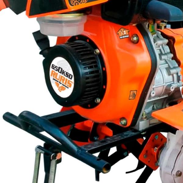 Motocultor Ruris 650KSD + roți 4.00*8 + freză + rariță 4 timpi/ Motorină photo 4