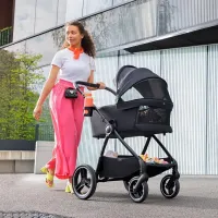 Cărucior pentru copil KinderKraft Nea 2 in 1 5478338/ Pink photo 7