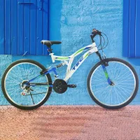 Bicicletă Belderia Tec Master 26" Oțel/ White Blue photo 5