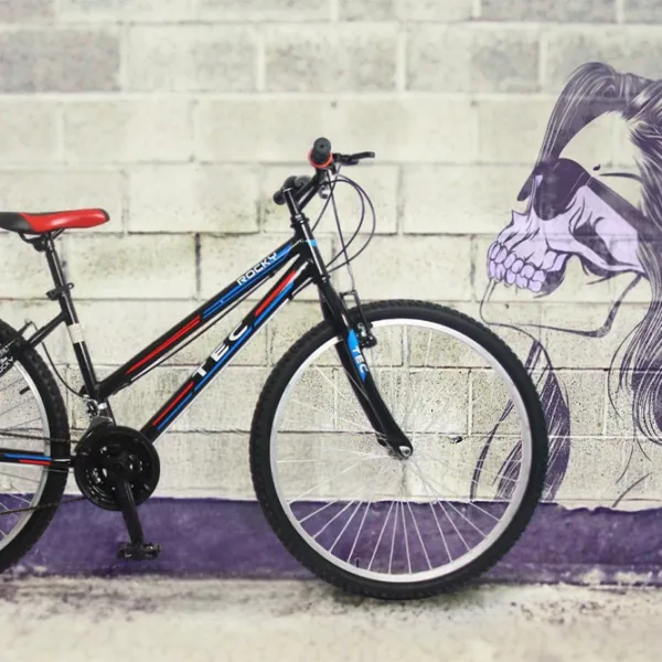 Bicicletă Belderia Tec Rocky 24" Oțel/ Black Red photo 5 Bicicletă Belderia Tec Rocky 24" Oțel/ Black Red photo 5