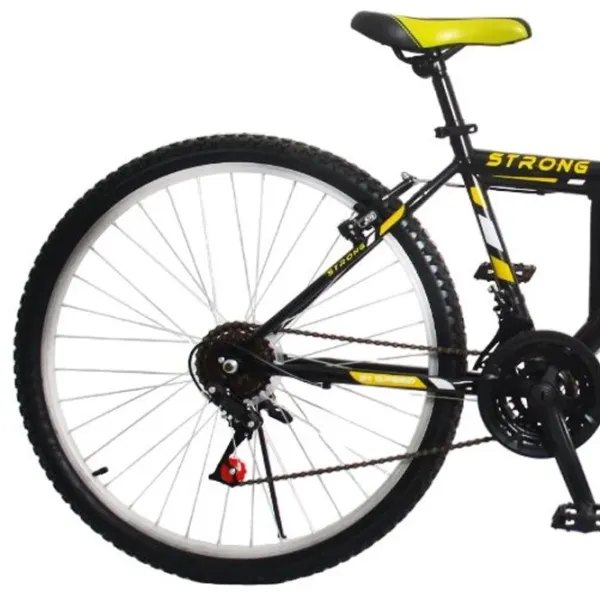 Велосипед Belderia Tec Strong 26" Сталь/ Черный Желтый photo 3 Велосипед Belderia Tec Strong 26" Сталь/ Черный Желтый photo 3