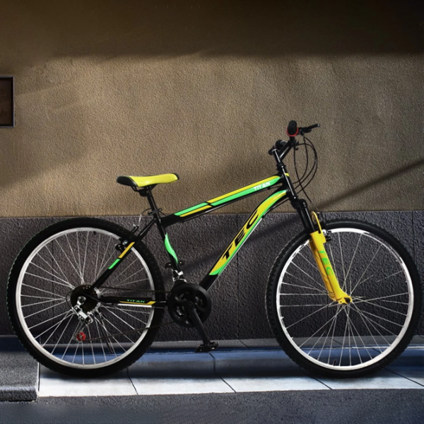 Bicicletă Belderia Tec Titan 26"  Oțel / Black Yellow photo 5 Bicicletă Belderia Tec Titan 26"  Oțel / Black Yellow photo 5