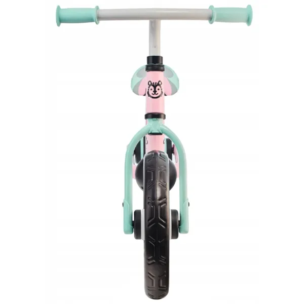 Bicicletă fără pedale BabyTiger Flow 12" Oțel/ Pink Mint photo 3