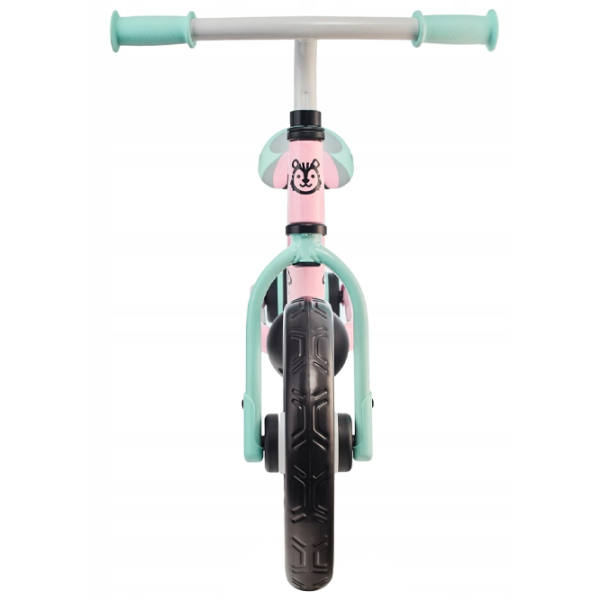 Bicicletă fără pedale BabyTiger Flow 12" Oțel/ Pink Mint photo 3