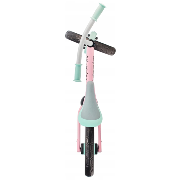 Bicicletă fără pedale BabyTiger Flow 12" Oțel/ Pink Mint photo 4