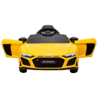 Mașină electrică Audi R8 Lean Cars 5904204750349 6 km/ h/ 30 kg/ 3+/ Yellow photo 2