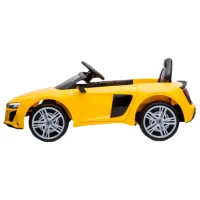 Mașină electrică Audi R8 Lean Cars 5904204750349 6 km/ h/ 30 kg/ 3+/ Yellow photo 3