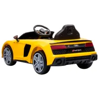 Mașină electrică Audi R8 Lean Cars 5904204750349 6 km/ h/ 30 kg/ 3+/ Yellow photo 4