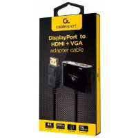 Адаптер Cablexpert A-DPM-HDMIFVGAF-01 DisplayPort/ Черный photo 2
