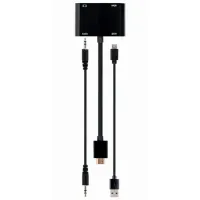 Adapter Cablexpert A-HDMIM-HDMIFVGAF-01 HDMI/ Black photo 4