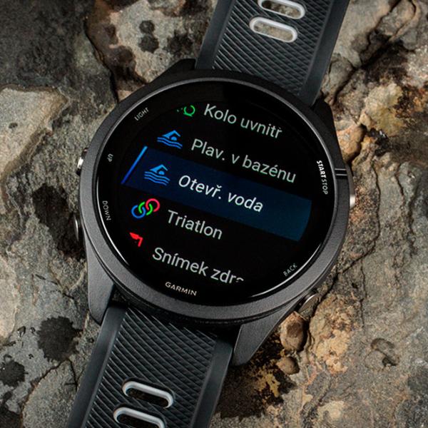 Ceas inteligent Garmin Forerunner 265 1.3"/ 010-02810-10/ Powder Gray Black photo 10
