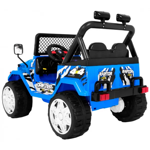 Электромобиль Jeep Jeep Raptor Ramiz 5902808150145 6 км/ ч/ 30 кг/ 3+/ Синий photo 2 Электромобиль Jeep Jeep Raptor Ramiz 5902808150145 6 км/ ч/ 30 кг/ 3+/ Синий photo 2