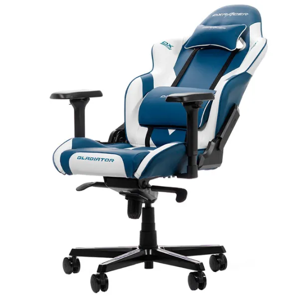 Scaun Gaming DXRacer Gladiator White Blue photo 5