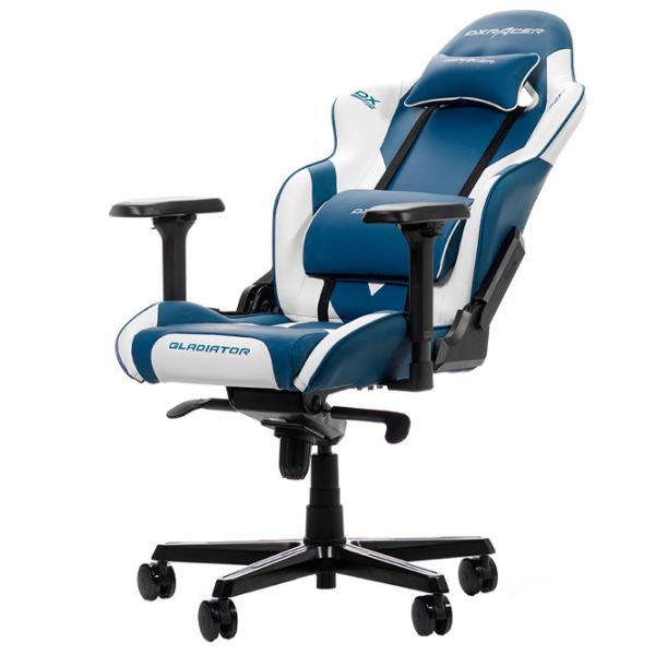 Scaun Gaming DXRacer Gladiator White Blue photo 5