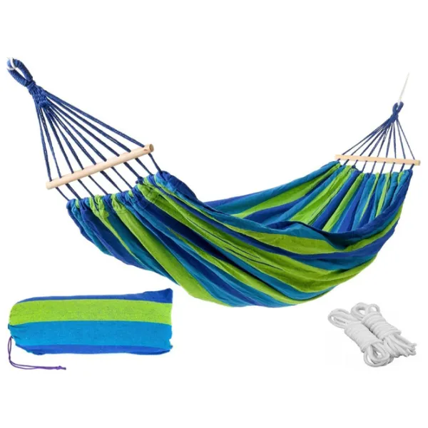 Гамак FunFit Premium Flat Style 2857 5407530 150 кг/ Хлопок/ Зелёный photo 4