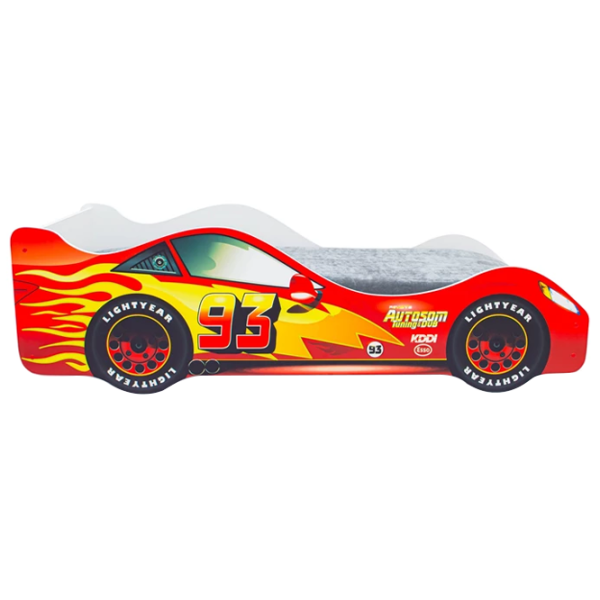 Pat pentru copii Belmarco McQueen 70 x 160 cm/ PAL/ Red photo 7 Pat pentru copii Belmarco McQueen 70 x 160 cm/ PAL/ Red photo 7