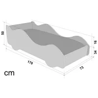 Детская кровать Belmarco McQueen 70 x 160 см/ ЛДСП/ Красный photo 8