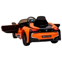Mașină electrică BMW i8 LeanToys 5907625589970 6 km/ h/ 30 kg/ 3+/ Orange photo 2