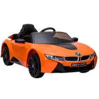 Mașină electrică BMW i8 LeanToys 5907625589970 6 km/ h/ 30 kg/ 3+/ Orange photo 3