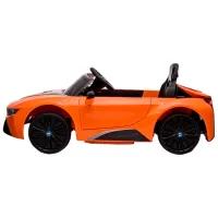 Mașină electrică BMW i8 LeanToys 5907625589970 6 km/ h/ 30 kg/ 3+/ Orange photo 4
