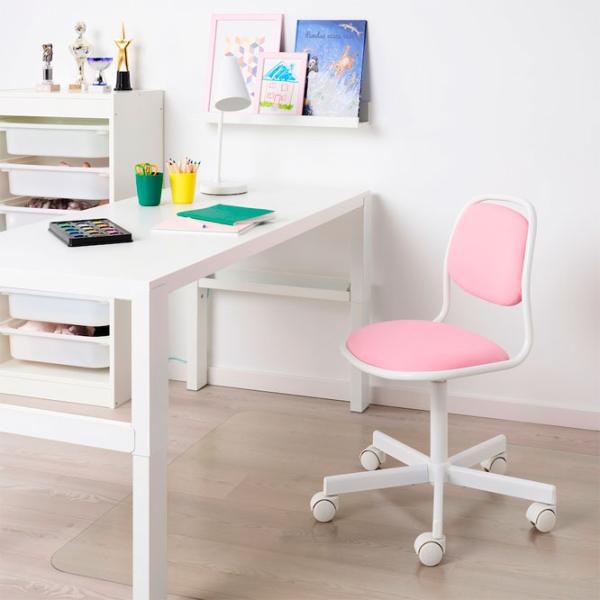 Офисное кресло Ikea Orfjall Полипропилен/ Белый Розовый photo 2 Офисное кресло Ikea Orfjall Полипропилен/ Белый Розовый photo 2