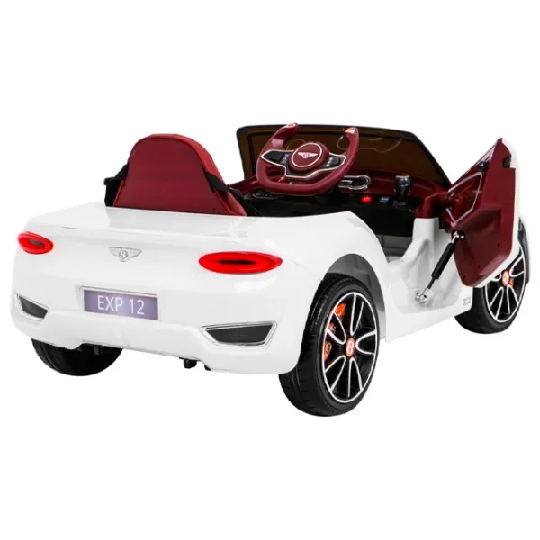 Mașină electrică Bentley EXP12 Ramiz PA.JE1166.BIA 4 km/ h/ 30 kg/ 3+/ White photo 3 Mașină electrică Bentley EXP12 Ramiz PA.JE1166.BIA 4 km/ h/ 30 kg/ 3+/ White photo 3
