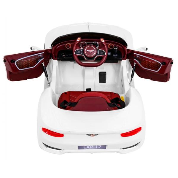 Mașină electrică Bentley EXP12 Ramiz PA.JE1166.BIA 4 km/ h/ 30 kg/ 3+/ White photo 4 Mașină electrică Bentley EXP12 Ramiz PA.JE1166.BIA 4 km/ h/ 30 kg/ 3+/ White photo 4