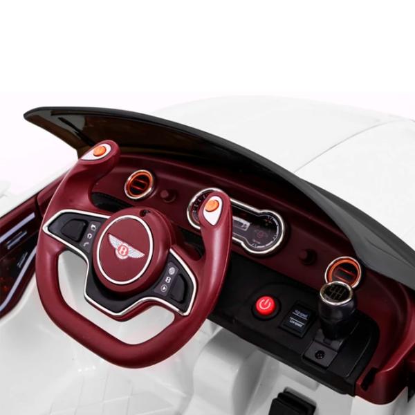 Mașină electrică Bentley EXP12 Ramiz PA.JE1166.BIA 4 km/ h/ 30 kg/ 3+/ White photo 7 Mașină electrică Bentley EXP12 Ramiz PA.JE1166.BIA 4 km/ h/ 30 kg/ 3+/ White photo 7